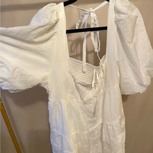 Anthropologie short white dress